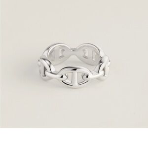 Hermes Chaine d'ancre Enchainee ring, small model size 56